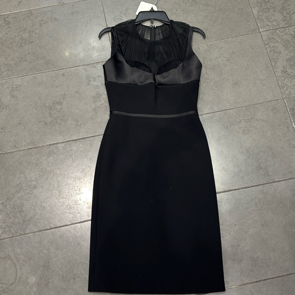 NEW ALEXANDER MCQUEEN WITH TAGS! Stunning, black form fitted dress. NEVER WORN!